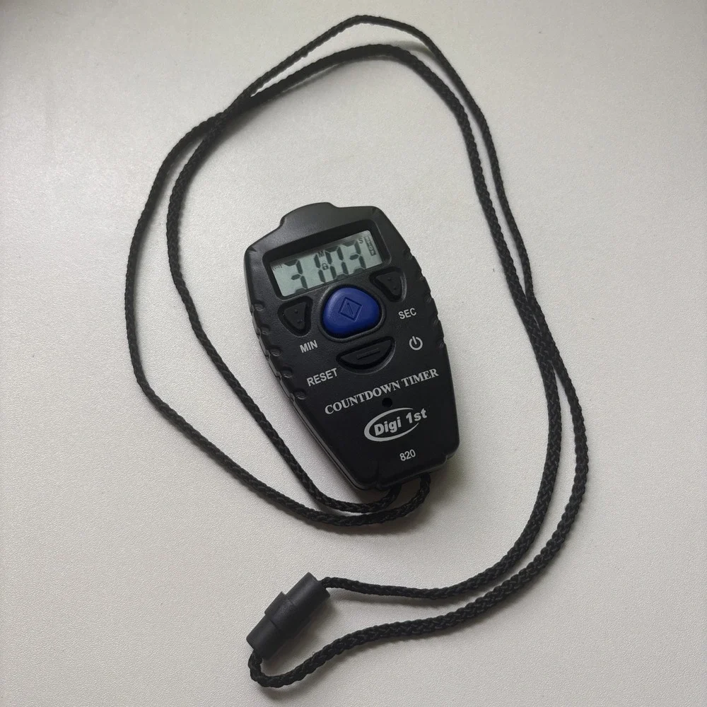 T-820 99 Minute Handheld Countdown Timer Black